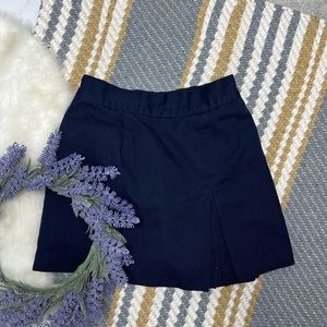 Parker girl navy school skort elastic waistband pull on style